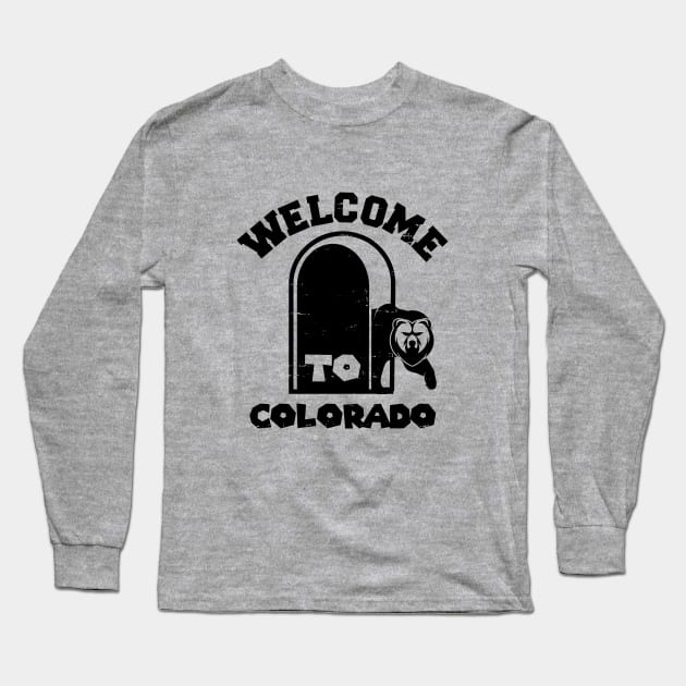 Welcome to Colorado bear Long Sleeve T-Shirt by rojakdesigns